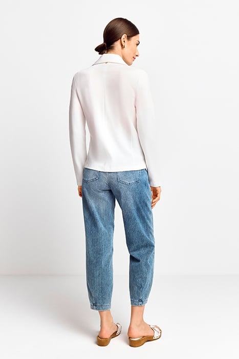 JERSEY BLAZER WHISPER WHITE 3