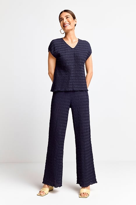 CRINKLED SHIRT MIDNIGHT BLUE 2