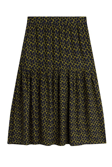 JAMIMA ECO VERO MIDI SKIRT NAVY 3