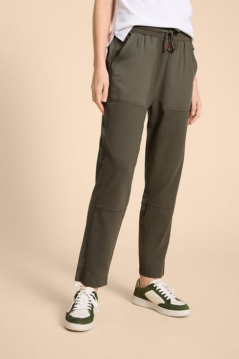 AVA JERSEY JOGGER KHAKI GREEN 1