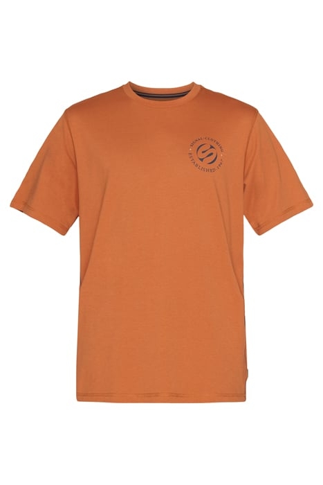 ELIASSI CHEST PRINT TEE + ORANGE SIENNA MELANGE 4