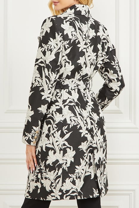 SUNBURST TRENCH BLACK PRINT 2