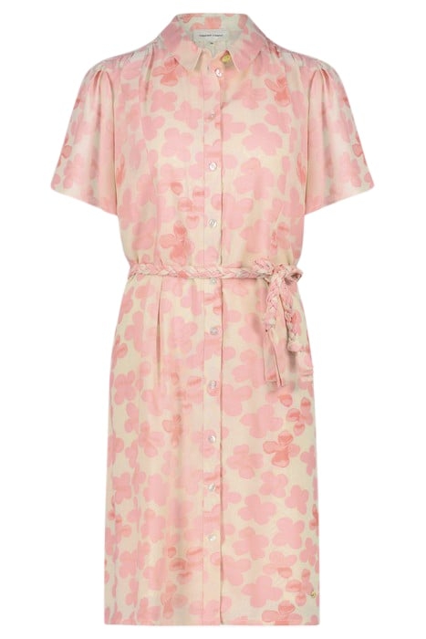 GIRLFRIEND BUTTERFLY DRESS CREAM WHITE/PINK GRA 3