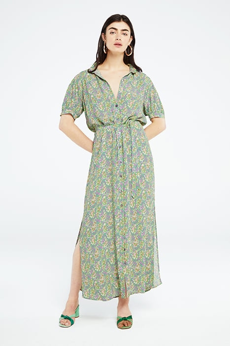 GIRLFRIEND MAXI DRESS LOVENDER/PARAKEET 1