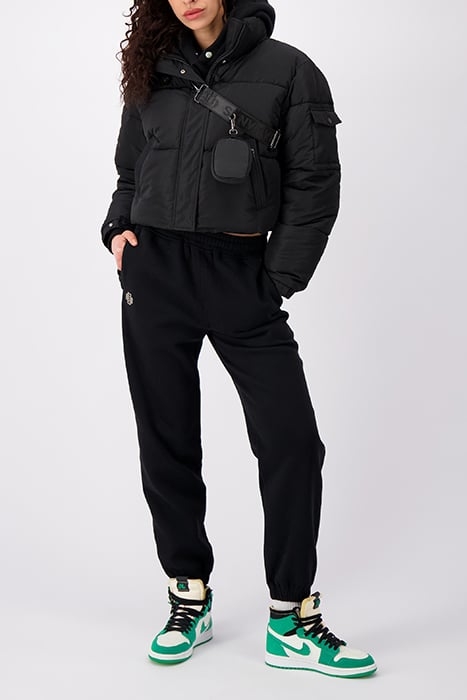 CROPPED BELT JACKET BLACK 2