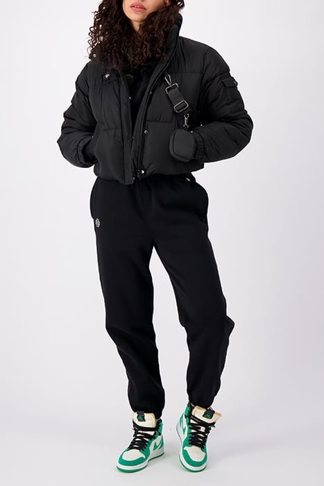 CROPPED BELT JACKET BLACK 3