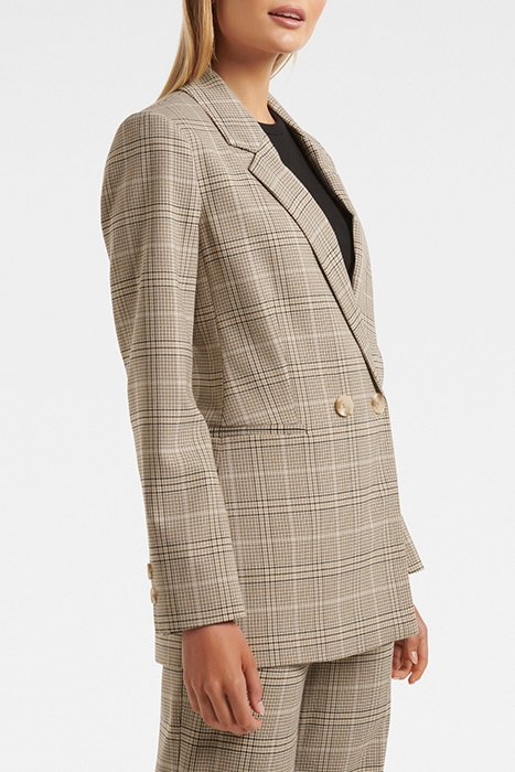 FIONA CHECK DOUBLE BREASTED BLAZER CHECK 5