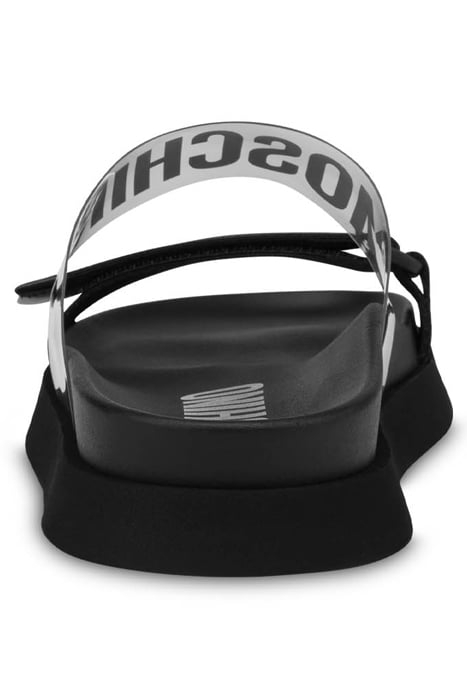 PVC LOGO BAND SANDALS BLACK 3