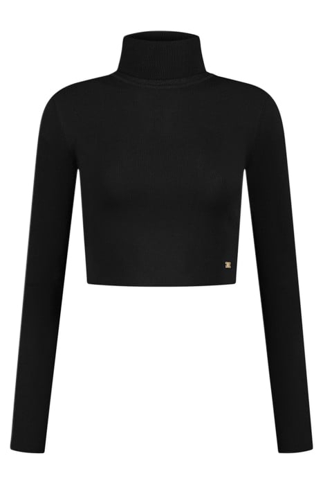 JOLIE CROPPED TOP BLACK 1