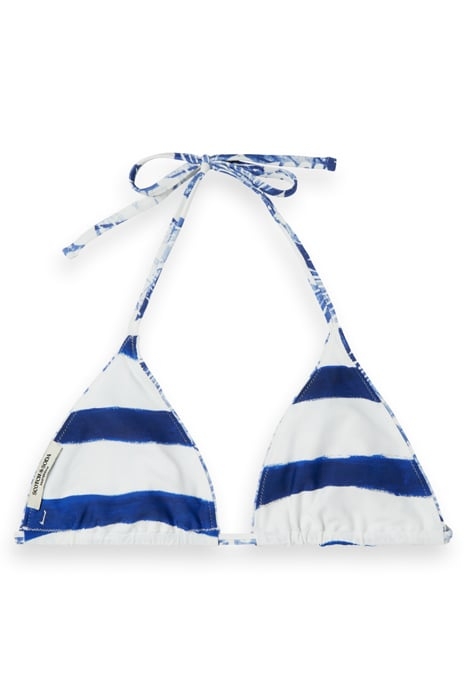 REVERSIBLE BIKINI TOP SHELL BATIK BLUE 3