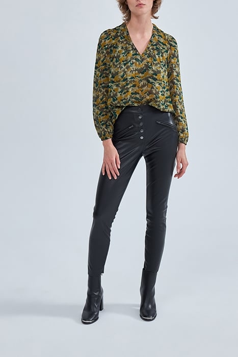 LICHEN BLOUSE WITH GREEN CAMOUFLAGE PRINT 1