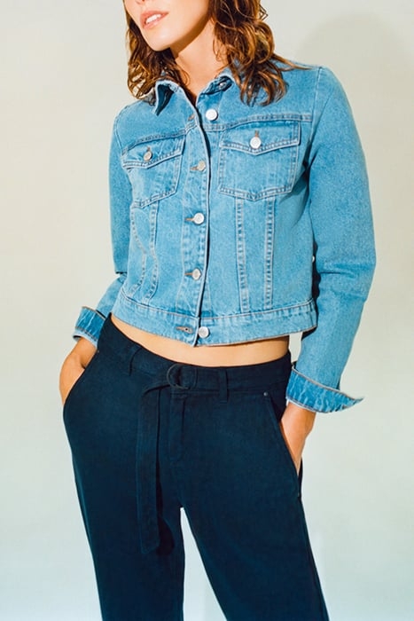 HIGH-WAISTED NAVY BLUE MOM JEANS FOR WOMEN 7