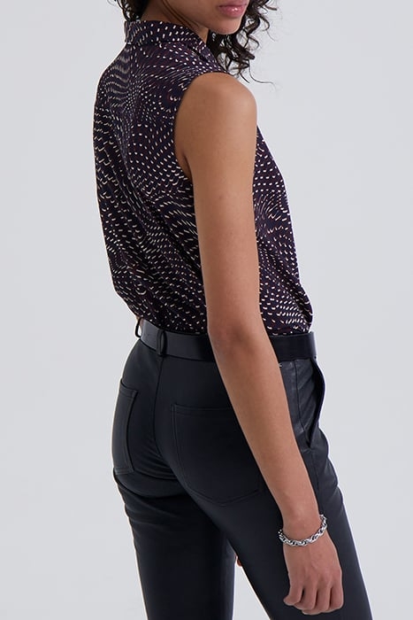 GARNET PSYCHEDELIC PRINT TOP 5