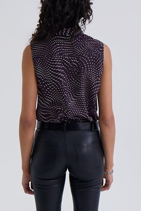 GARNET PSYCHEDELIC PRINT TOP 2