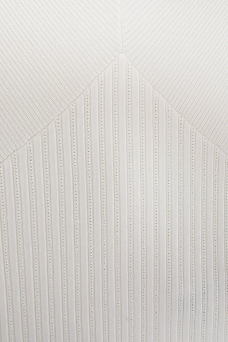 ECRU DECORATIVE OPENWORK KNIT SWEATER 6