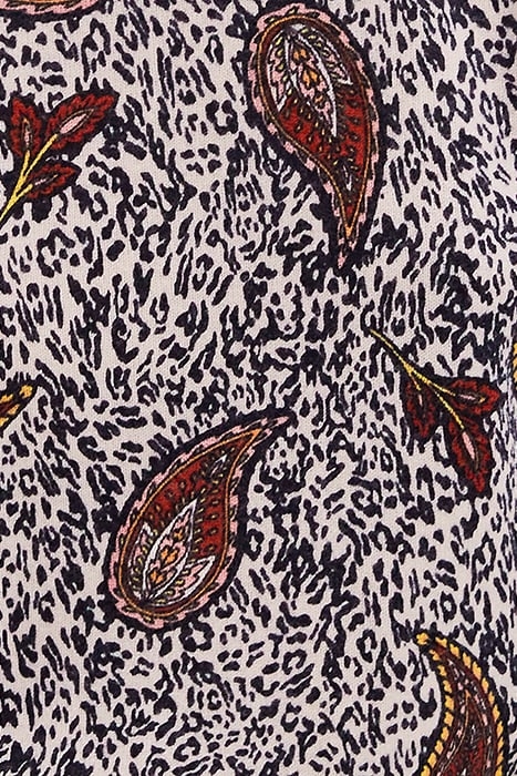 ECRU SWEATER WITH PAISLEY LEOPARD PRINT 6