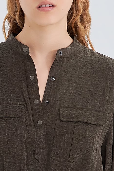 WOMEN'S LICHEN ARMY VIBES MOTIF JACQUARD DRESS 5