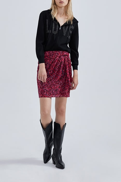 PINK RECYCLED LEOPARD ROCK PRINT SHORT DRESS 3