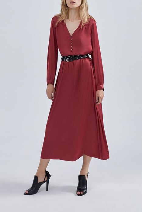 CAMELIA JAPANESE POLYESTER LONG DRESS 1