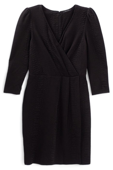 BLACK PYTHON MOTIF JACQUARD DRESS 4