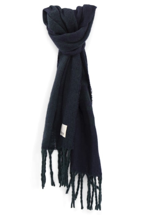 DUCK GREEN SLOGAN JACQUARD SCARF 1