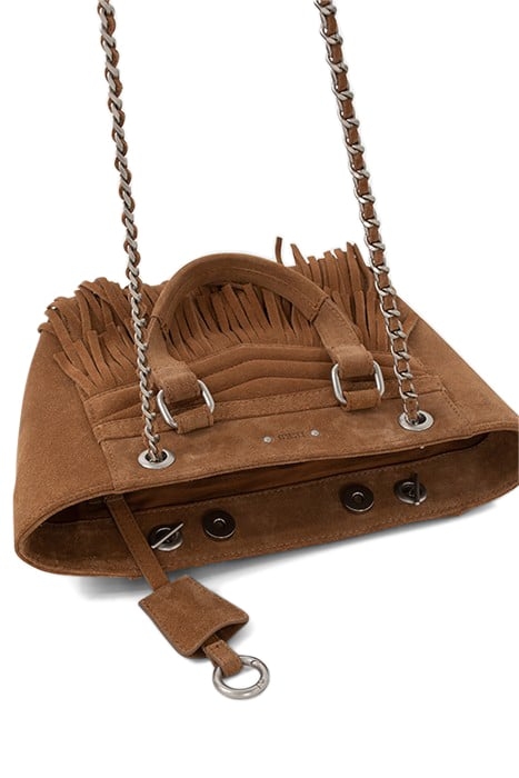 SAND SUEDE FRINGED SMALL 1440 BAG 4