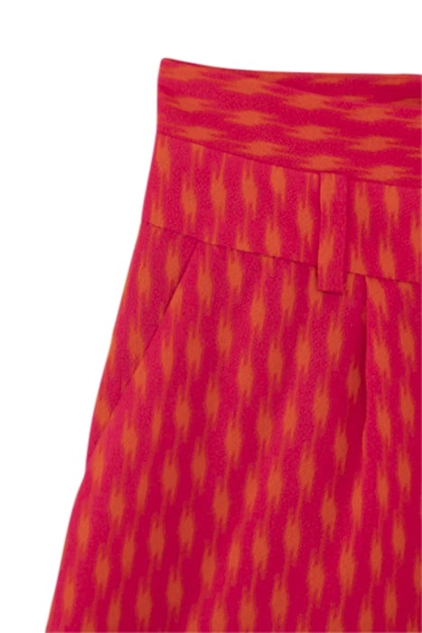 FUCHSIA PRINT SUIT SHORTS 8