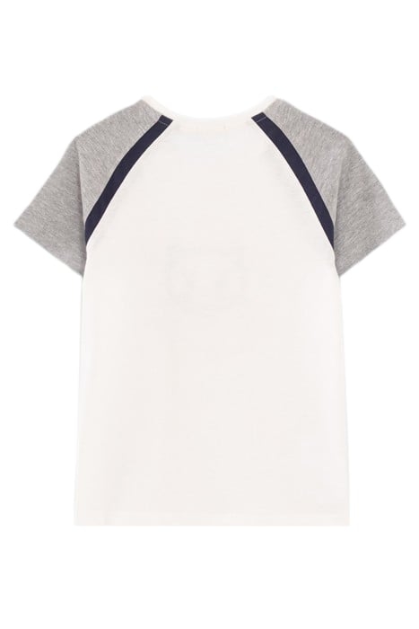 GIRLS’ OFF-WHITE EMBROIDERED CAT ORGANIC COTTON T-SHIRT 2