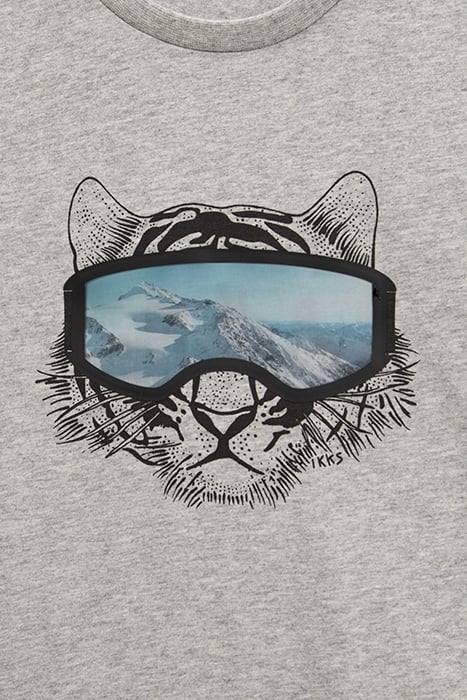 BOYS’ GREY T-SHIRT WITH TIGER AND LENTICULAR MASK IMAGE 5