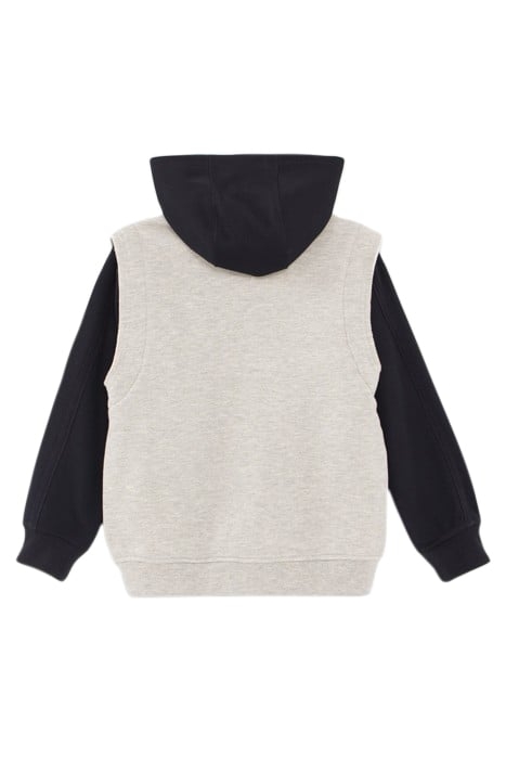 MOTTLED GRAY CARDIGAN 2