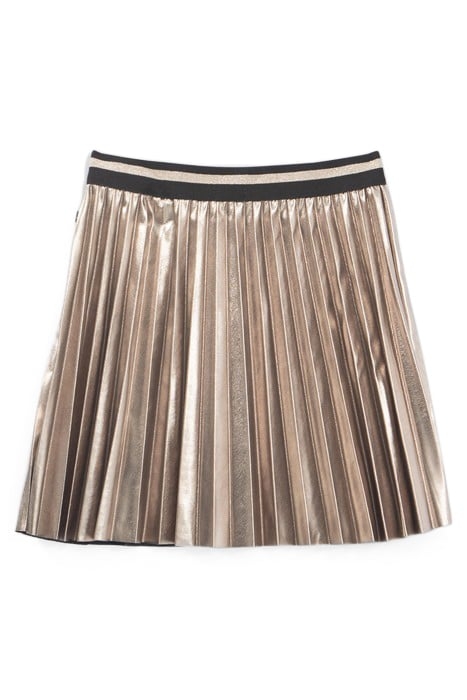 GIRLS’ CHAMPAGNE PLEATED SHORT SKIRT 1