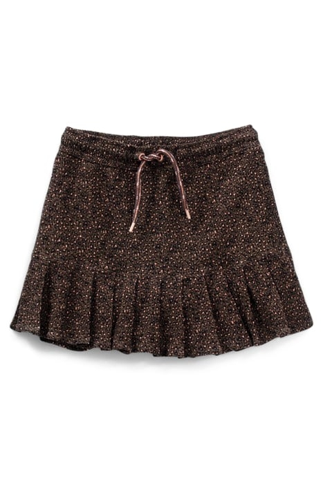 GIRLS’ KHAKI LEOPARD-HEART PRINT SKORT 1