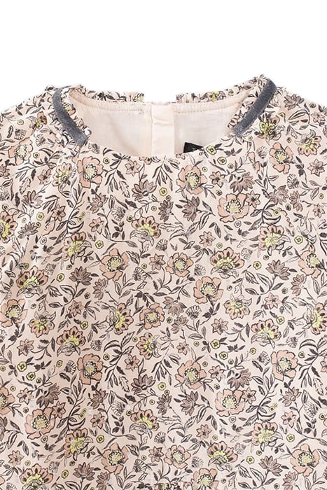 GIRLS’ BEIGE FLOWER PRINT DRESS 3