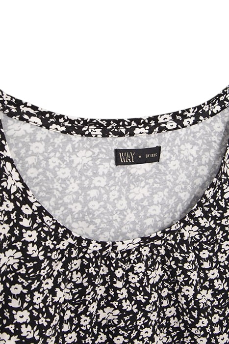 GIRLS’ BLACK FLORAL PRINT T-SHIRT 3