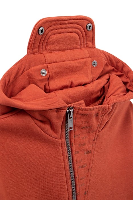 BOYS’ BRICK CARDIGAN WITH VISOR ON HOOD 4