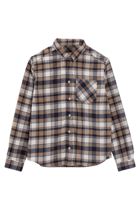 BOYS' NAVY CHECK SHIRT WITH DETACHABLE HOOD 2