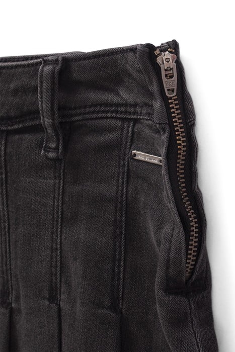 GIRLS’ GREY DENIM PLEATED SHORT SKIRT 5