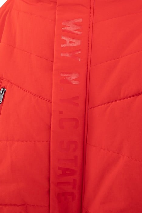 BOYS’ RED PADDED JACKET WITH TONE-ON-TONE MARKING 6