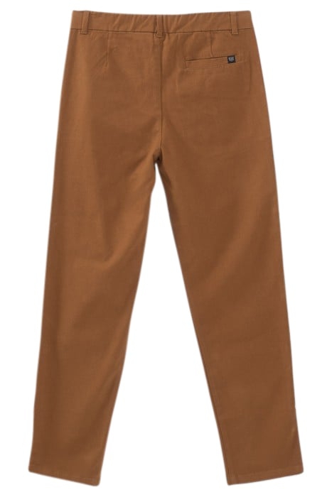 BOYS’ CAMEL CHINO TROUSERS 2