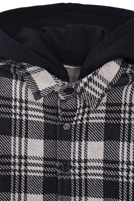 BABY BOYS’ CHECK SHIRT WITH DETACHABLE HOOD 4