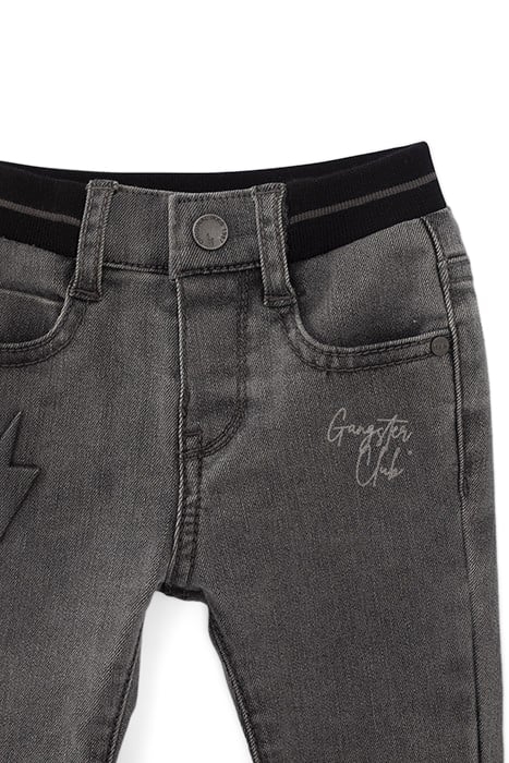 BABY BOYS’ GREY JEANS WITH PRINTS AND EMBOSSED IMAGES 3