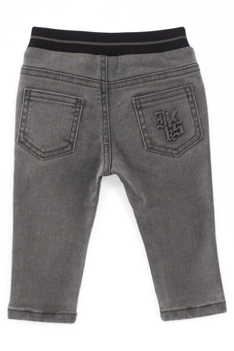 BABY BOYS’ GREY JEANS WITH PRINTS AND EMBOSSED IMAGES 2