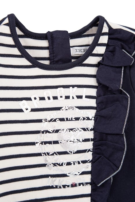 BABY GIRLS’ SAILOR-STRIPE DRESS WITH PRINT AND SIDE RUFFLE 3