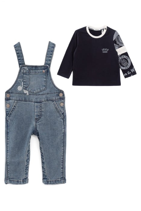 BABY BOYS’ DENIM DUNGAREES & T-SHIRT OUTFIT 4