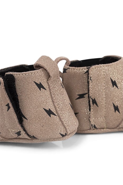 BABY GIRLS’ GOLD LEATHER SLIPPERS WITH LIGHTNING 5