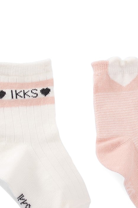 BABY GIRLS’ ECRU/PINK SOCKS 5