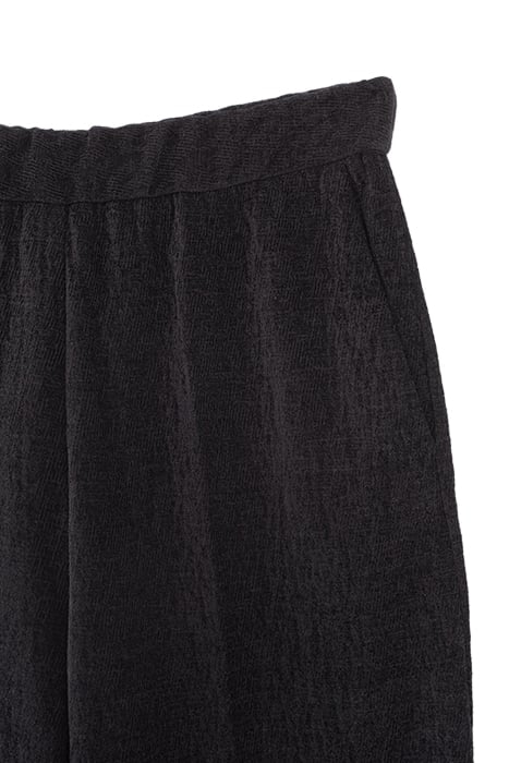 BLACK VELVET WIDE-LEG TROUSERS 7