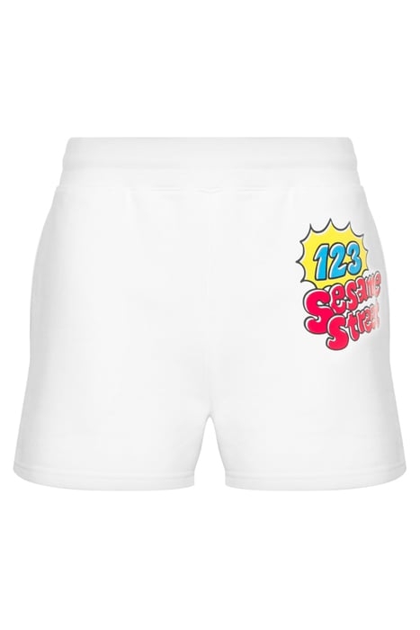 MOSCHINO MOSCHINO SESAME STREET© FLEECE SHORTS WHITE 3