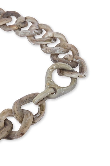 NECKLACE WITH MOSCHINO X THE FLINTSTONES™ LOGO GREY 4