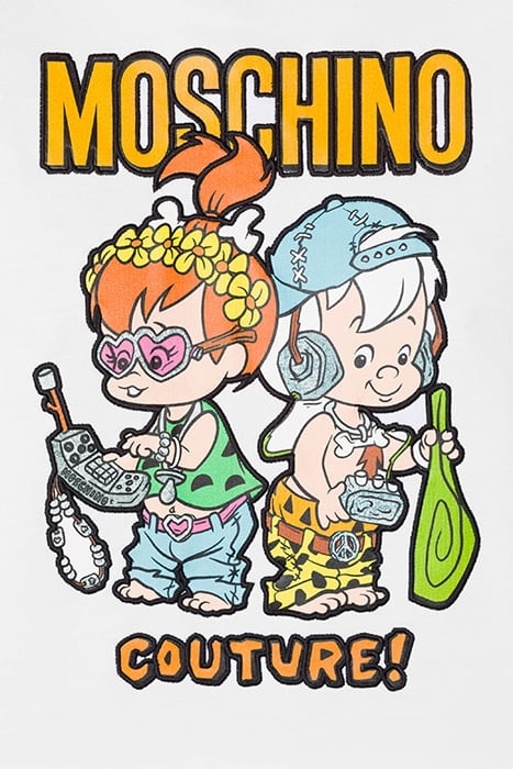 MOSCHINO X THE FLINTSTONES™ HOODIE WHITE 4